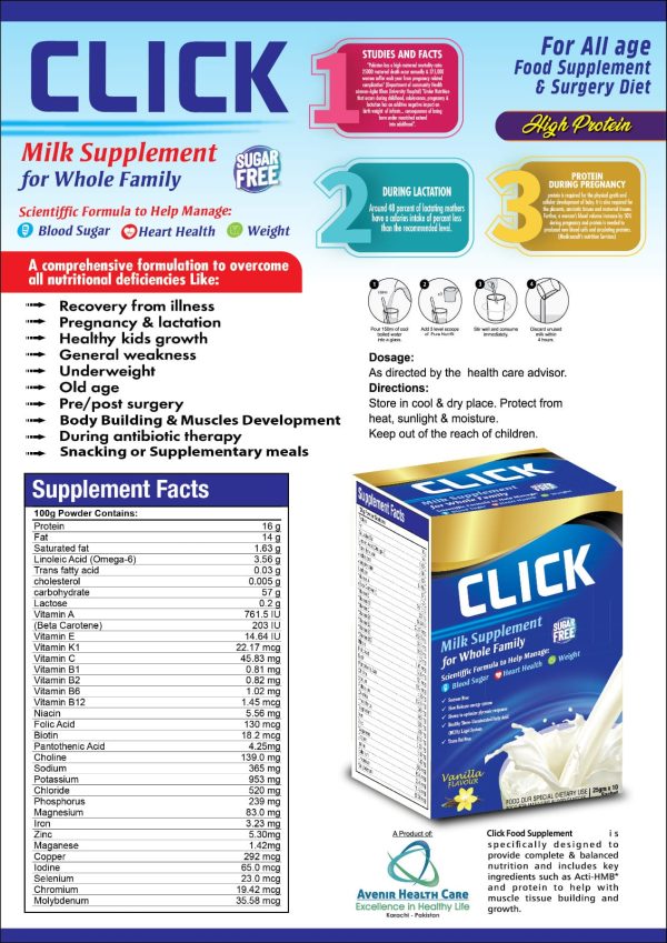 CLICK FOOD SUPPLEMENT SACHET - Image 2